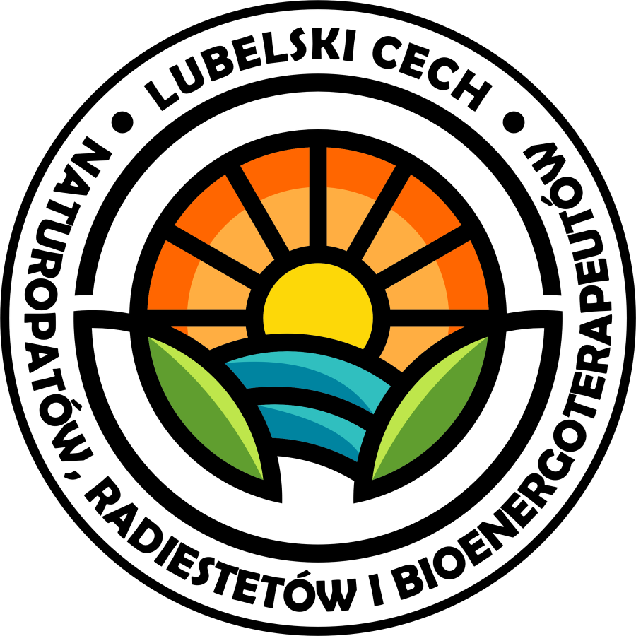 Logotyp Lubelskiego Cechu Naturopatów, Radiestetów i Bioenergoterapeutów